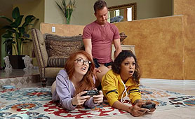 Horny Teen Gamers Fucked By Their Neighbor