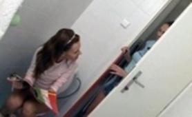 Sexy Roommate Interrupted On Toilet