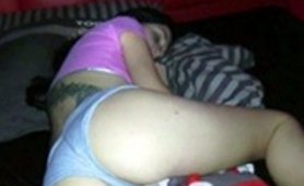 Brunette Girlfriend Cummed On While Sleeping