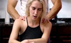 A Gentle Shoulder Massage Turns Into Hard Ass Pounding