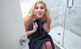 Horny Sis Caught Masturbating While On The Toilet And Fucked