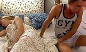 Boy Got Unwanted Boner While Sleeping With Girlfriend
