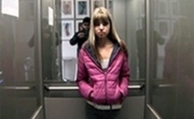 Teen Got Cornered In The Elevator By Dirty Stalker