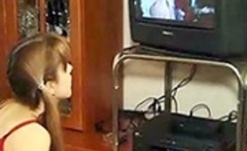 Teen Babysitter Caught Watching Porn On TV Instead Of Watching Kids